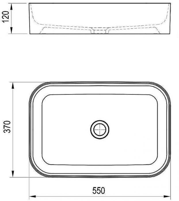 Раковина-чаша Ravak Ceramic R Slim 55 XJX01155002 Белая
