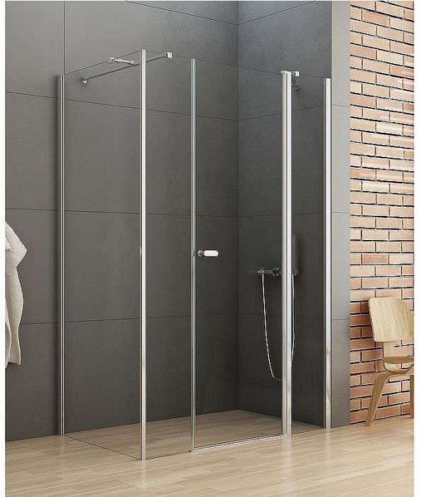 Душевой уголок New Trendy New Soleo Chrome 120х100 K-0375 профиль Хром стекло прозрачное
