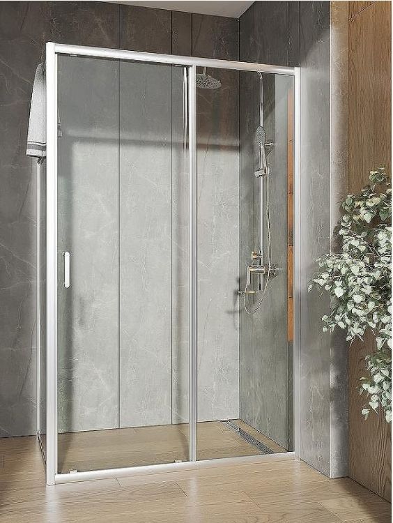 Душевой уголок Orange 120x80 E23-12080TCR профиль Хром стекло прозрачное