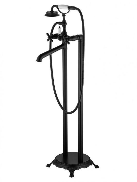 Смеситель для ванны Wonzon & Woghand Retro WW-88649020-MB универсальный цвет Черный матовый