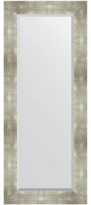 Зеркало Evoform Exclusive 136х56 BY 1160 с фацетом в багетной раме - Алюминий 90