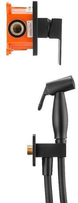 Гигиенический душ со смесителем Swedbe Platta 5549B Черный матовый