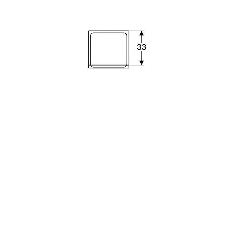 Пенал для ванной Geberit Renova Nr. 1 Plan, 39x36, белый глянец [869000000]