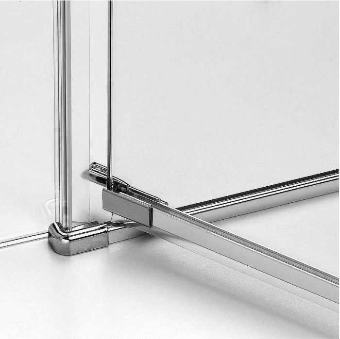 Душевой уголок New Trendy Avexa Chrome 80х120 L EXK-1465 профиль Хром стекло прозрачное