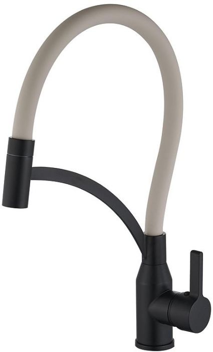 Смеситель для кухни Fmark FS8244H-12 цвет Черный Бежевый