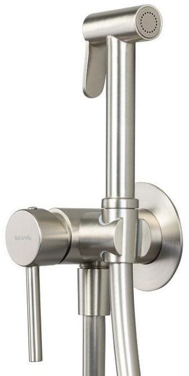 Гигиенический душ со смесителем Splendy Joy JO219YU1KLNB цвет Никель брашированный Гигиенический душ со смесителем Splendy Joy JO219YU1KLNB цвет Никель брашированный