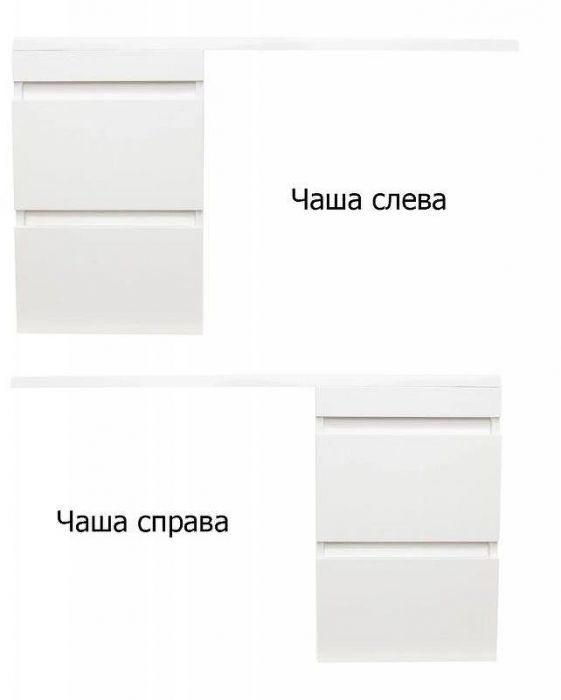 Тумба под раковину Style Line Даллас 110 Люкс Plus подвесная Белая
