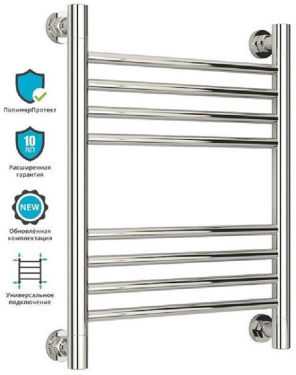 Водяной полотенцесушитель Сунержа Богема прямая 500х400 Хром
