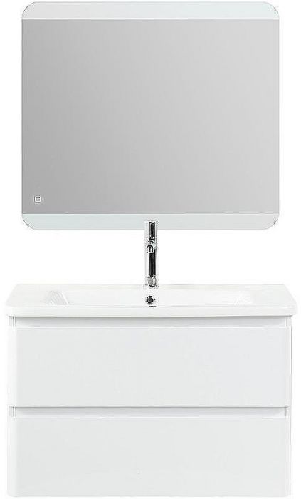Тумба под раковину BelBagno 80 ALBANO-CER-800-2C-SO-BL подвесная Bianco Lucido