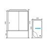 Душевая кабина Royal Bath RB 8120BP1-T-CH (прозрачное) левая