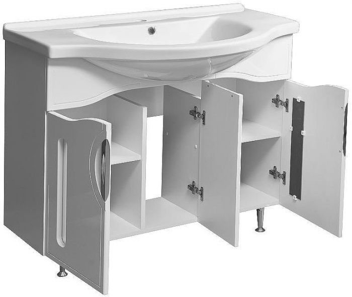 Тумба под раковину Stella Polar Сильва 100 SP-00000204 Белая