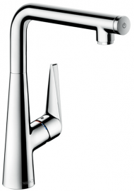 Hansgrohe Talis Select S, Смеситель для кухни, с поворотным изливом, Цвет: сталь
