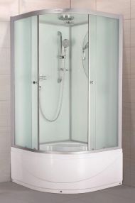 Душевая кабина полукруглая ESBANO-110CRB (110х110х210) Душевая кабина полукруглая ESBANO-110CRB (110х110х210)