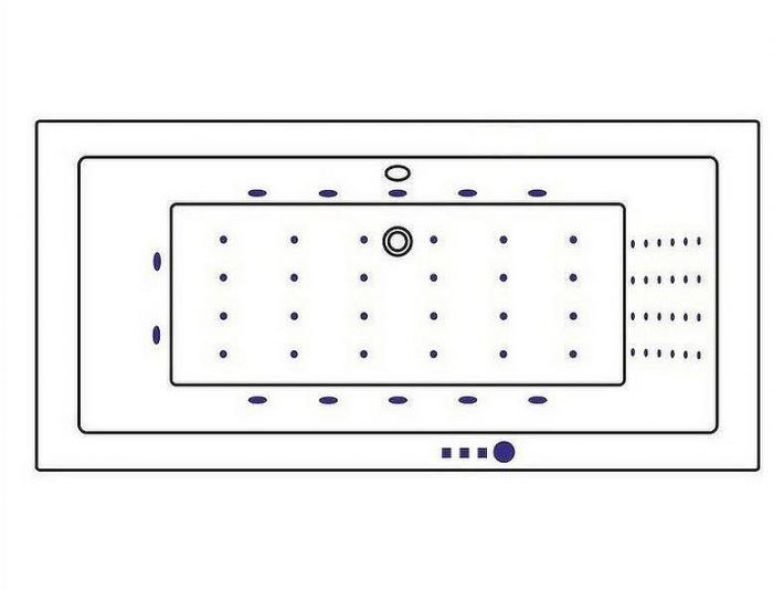 Акриловая ванна Whitecross Savia Duo 170x80 0103.170080.100.NANO.GL с гидромассажем
