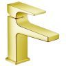 Hansgrohe Metropol Смеситель для раковины 100, на 1 отв, с донным клапаном, излив 127мм, цвет: золото