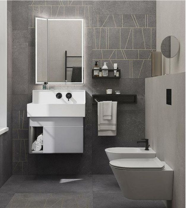 Зеркало Kerama Marazzi Tecno 65 M TE.M.mi.65 с подсветкой с бесконтактным выключателем с подогревом и часами