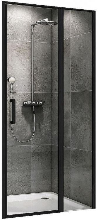 Душевая дверь Abber Sonnenstrand 110 AG04110BS профиль Черный стекло прозрачное