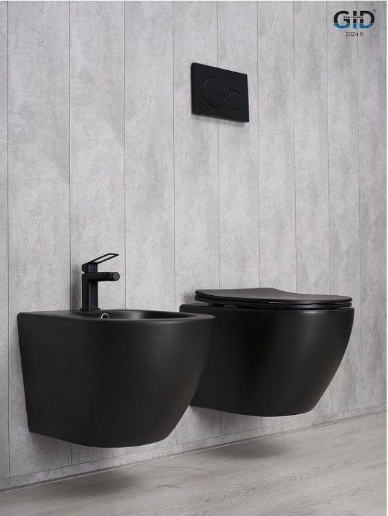 Биде Gid Convexo BDP-96BM 21103 подвесное цвет Черный матовый