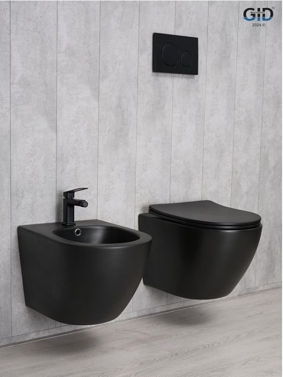 Биде Gid Convexo BDP-96BM 21103 подвесное цвет Черный матовый