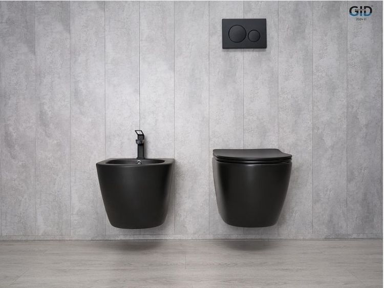 Биде Gid Convexo BDP-96BM 21103 подвесное цвет Черный матовый