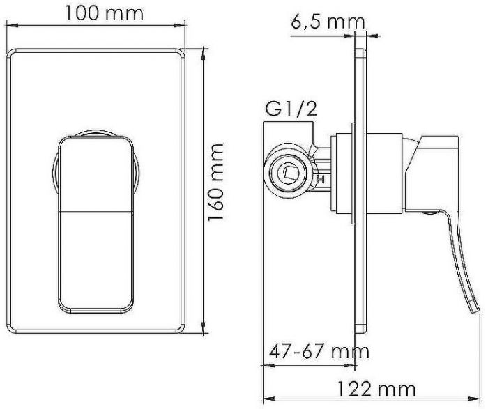 Душевая система WasserKRAFT Exter A12610 Светлая бронза