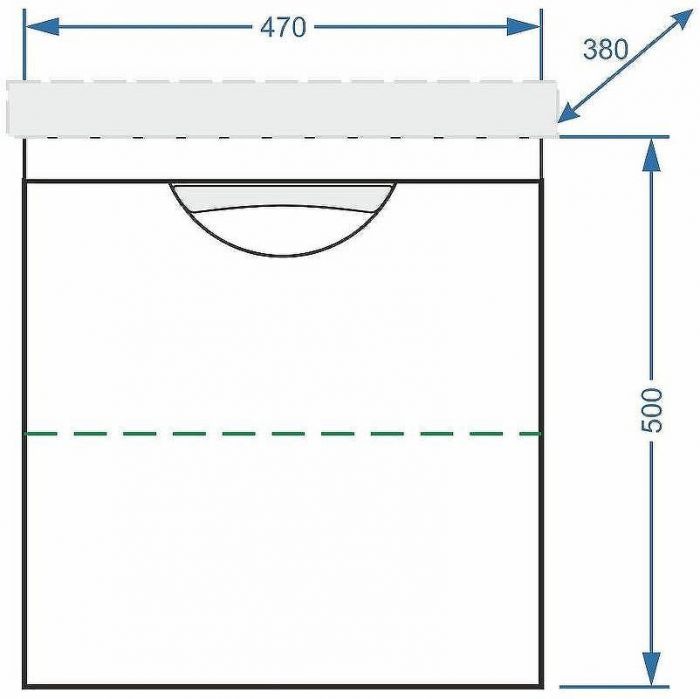 Тумба под раковину Stella Polar Норина 50 SP-00000233 подвесная Белая