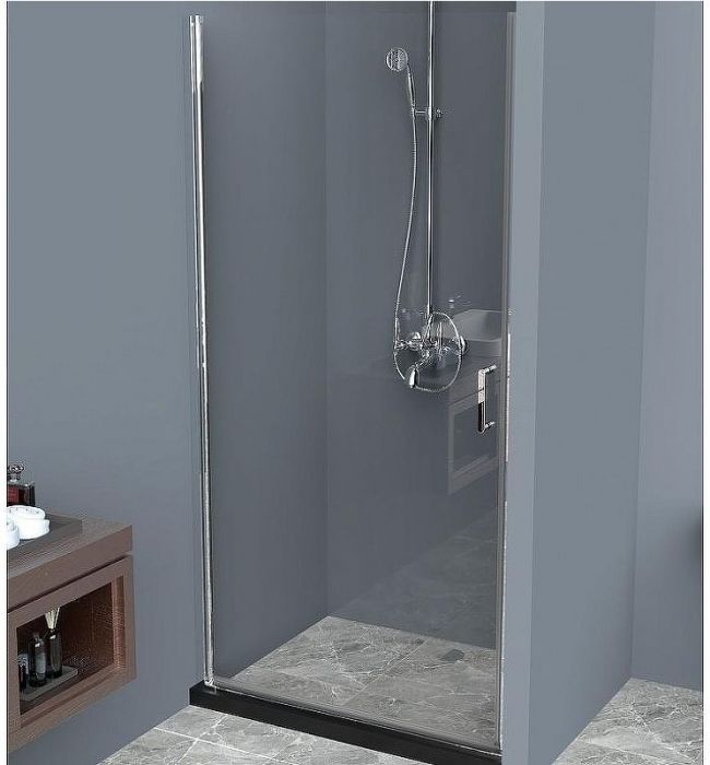 Душевая дверь BelBagno Uno 80 UNO-B-1-80-C-Cr профиль Хром стекло прозрачное