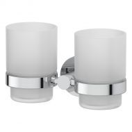 Держатель с 2-мя стаканами (матовое стекло; хром) HAR 013 Держатель с 2-мя стаканами (матовое стекло; хром) HAR 013