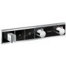 Hansgrohe RainSelect Смеситель для душа, термостатический, встраиваемый, с переключателем на 2 потока, внешняя часть, цвет: черный/хром