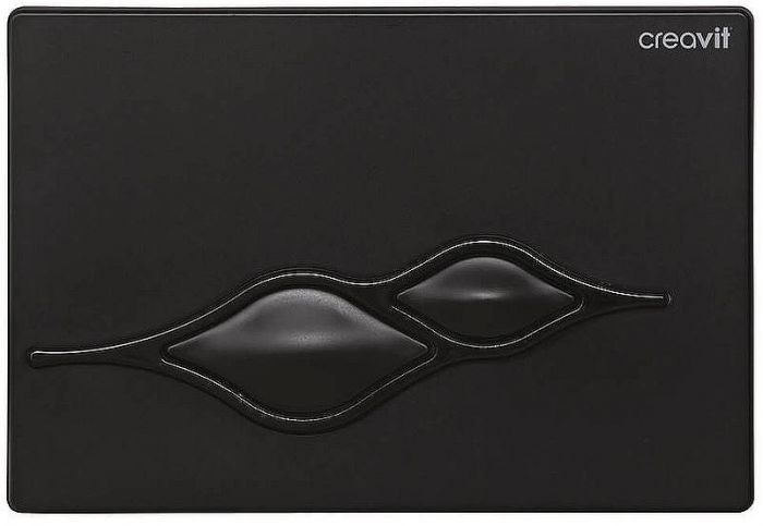 Клавиша смыва Creavit Ufo GP1002.02 Черная глянец