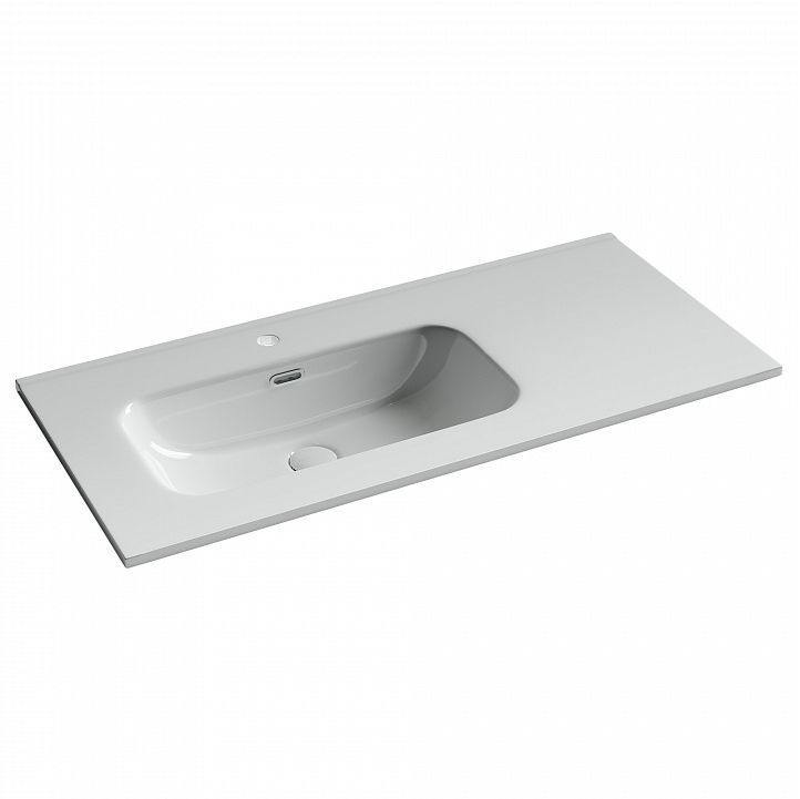 Раковина накладная мебельная CERAMICANOVA Element, чаша слева, с отверстием под смеситель, CN7003L Раковина накладная мебельная CERAMICANOVA Element, чаша слева, с отверстием под смеситель, CN7003L