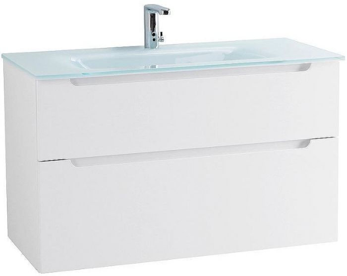 Тумба под раковину BelBagno Etna-H60 100 ETNA-H60-1000-2C-SO-BL-P подвесная Bianco Lucido