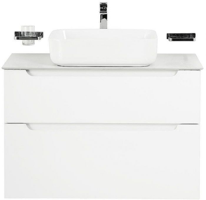 Тумба под раковину BelBagno Etna-H60 100 ETNA-H60-1000-2C-SO-BL-P подвесная Bianco Lucido