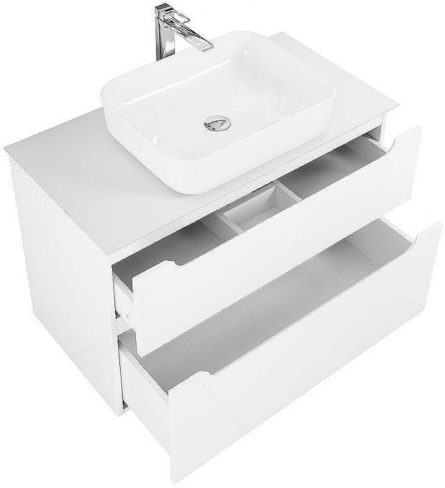 Тумба под раковину BelBagno Etna-H60 100 ETNA-H60-1000-2C-SO-BL-P подвесная Bianco Lucido