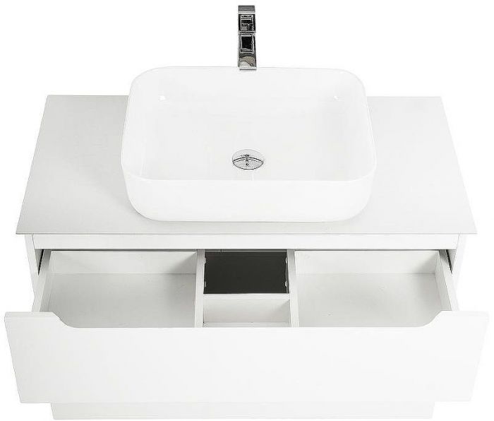 Тумба под раковину BelBagno Etna-H60 100 ETNA-H60-1000-2C-SO-BL-P подвесная Bianco Lucido