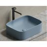 Умывальник CERAMICANOVA Element чаша накладная прямоугольная (цвет Серо-Голубой Матовый) CN6052MHL