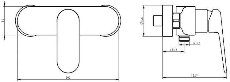 Смеситель для душа Savol SK-H6402 цвет Белый Хром Смеситель для душа Savol SK-H6402 цвет Белый Хром