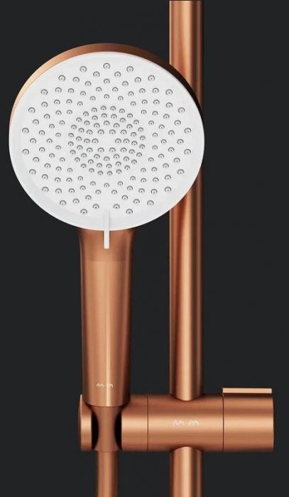 Душевая система AM.PM X-Joy F0785A444 с термостатом Розовое золото