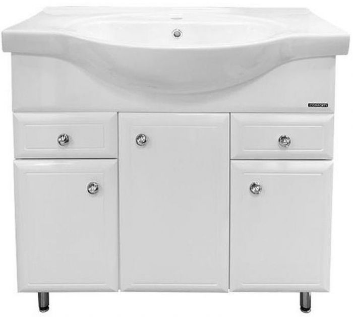 Тумба с раковиной Comforty Сочи 85 00004134639 Белая