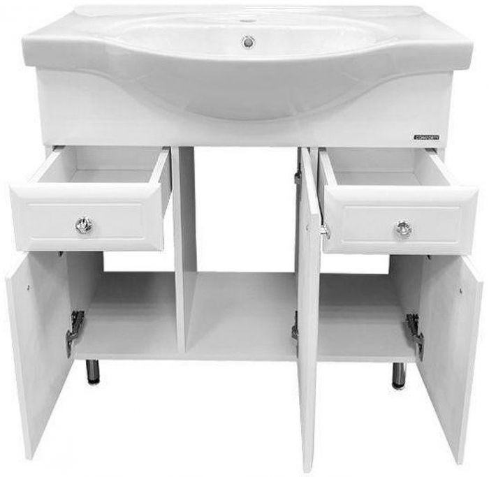 Тумба с раковиной Comforty Сочи 85 00004134639 Белая