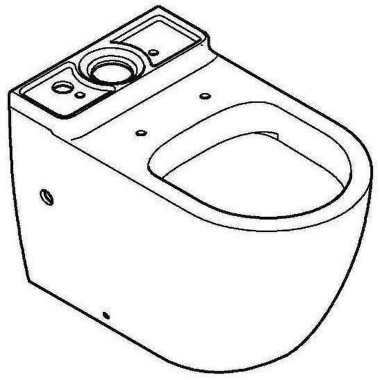 Унитаз компакт Grohe Bau Ceramic 39910000 без бачка и сиденья