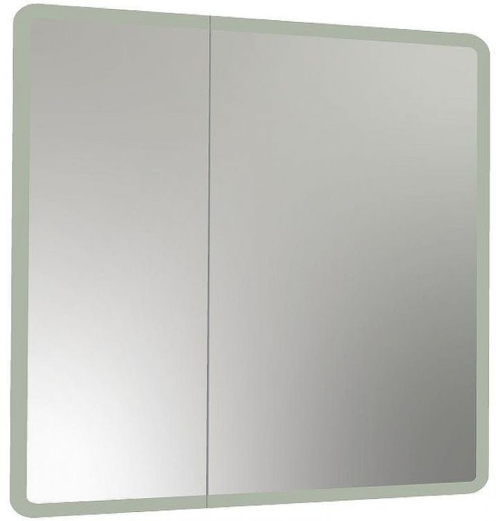 Зеркальный шкаф Reflexion Chill 800х800 RF2315CH с подсветкой Белый матовый