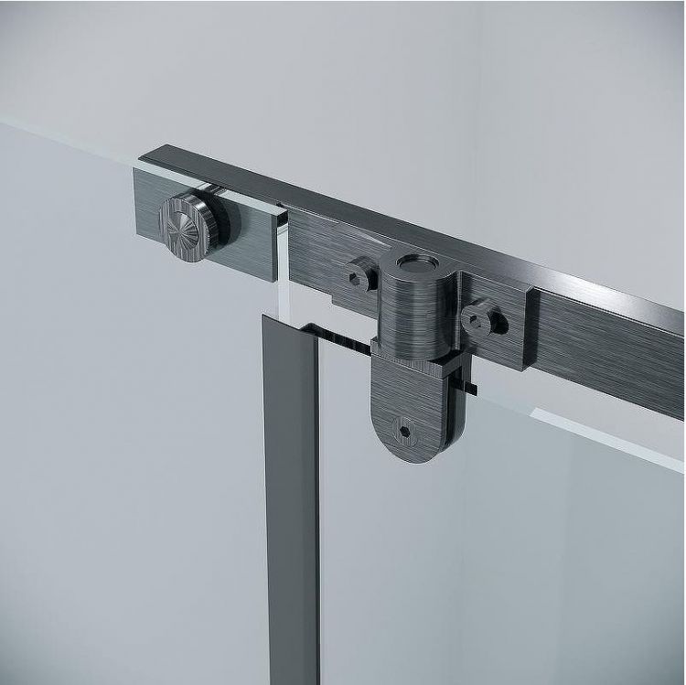 Душевая дверь Grossman Pragma 100 100.K33.03.100.42.00 профиль Графит сатин стекло прозрачное