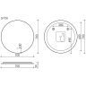 Зеркало SANCOS c подсветкой Sfera, 700 мм, SF700