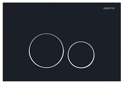 Клавиша смыва Aquatek PNS-0000015 цвет Черный матовый