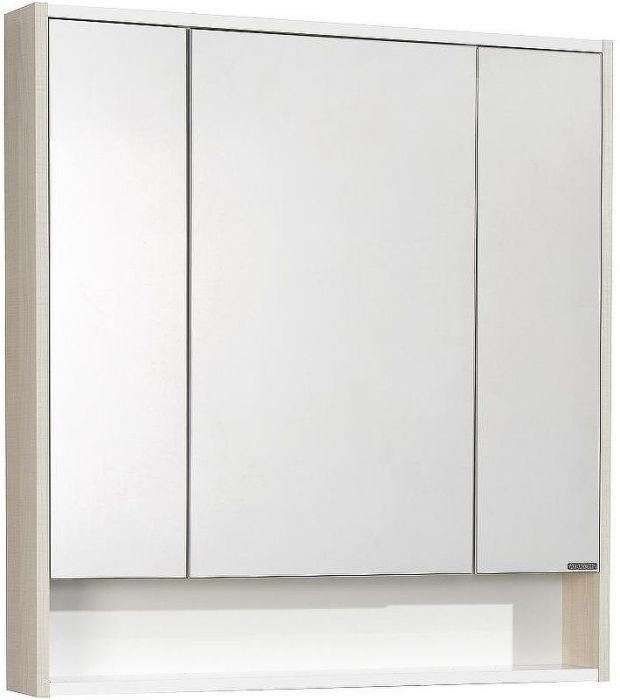 Зеркальный шкаф Aquaton Рико 80 1A215302RIB90 Белый Ясень фабрик