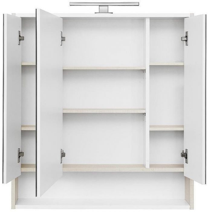Зеркальный шкаф Aquaton Рико 80 1A215302RIB90 Белый Ясень фабрик