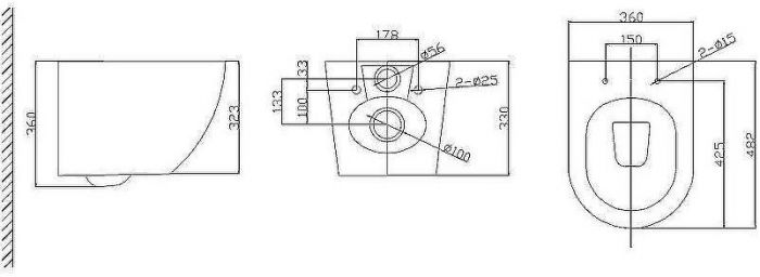 Унитаз BelBagno Uno BB3105CHR/SC подвесной с сиденьем Микролифт