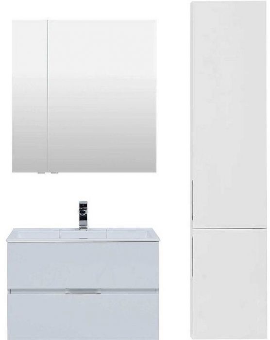 Зеркальный шкаф Aquanet Алвита 80 R 235342 Белый