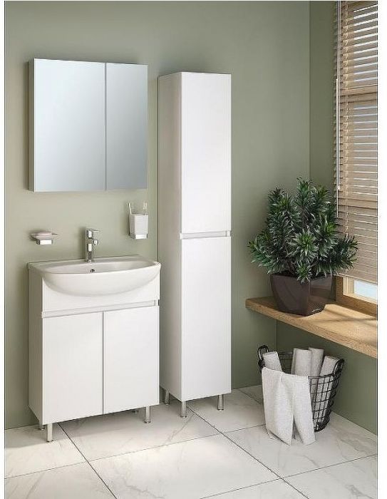 Шкаф пенал Runo Лада 30 00-00001166 Белый